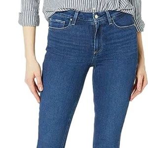 Paige Verdugo Ankle Jeans. Dark Denim. 26 Regular